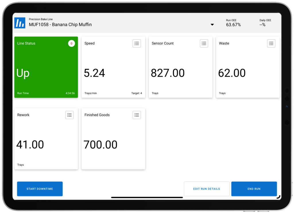 Production Performance Metrics with LiveTracking